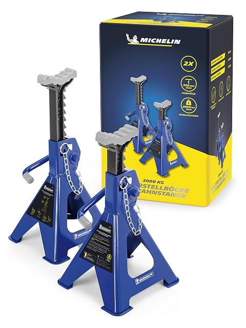 MICHELIN pair of 2 t axle stands with ratchet