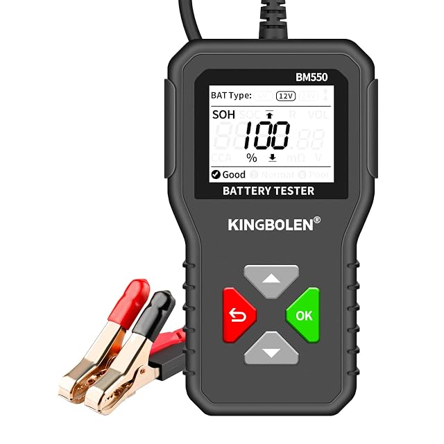 KINGBOLEN BM550 car battery tester with display
