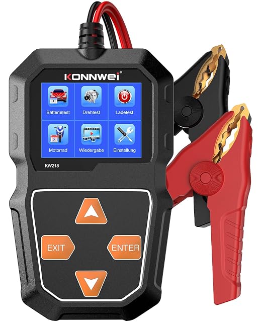 KONNWEI KW218 battery tester with color display