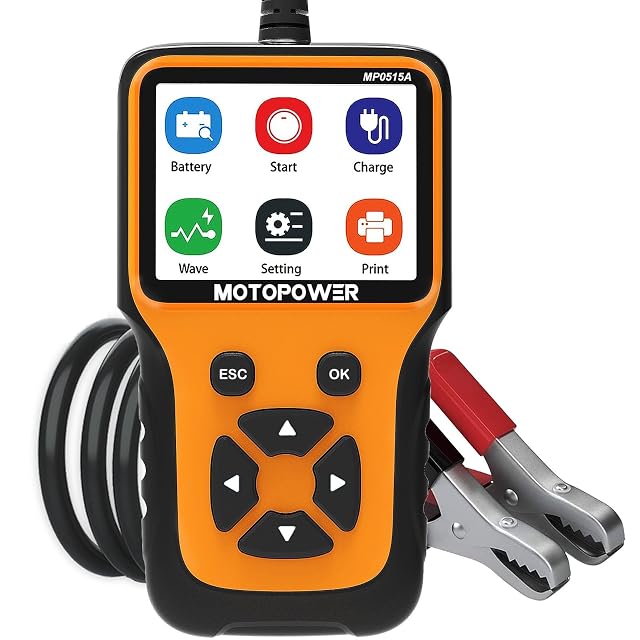 MOTOPOWER MP0515A battery and charging system analyser