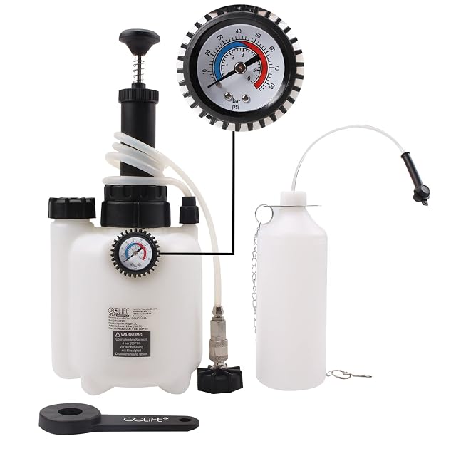 CCLIFE 3 liter brake bleeder with E20 adapter