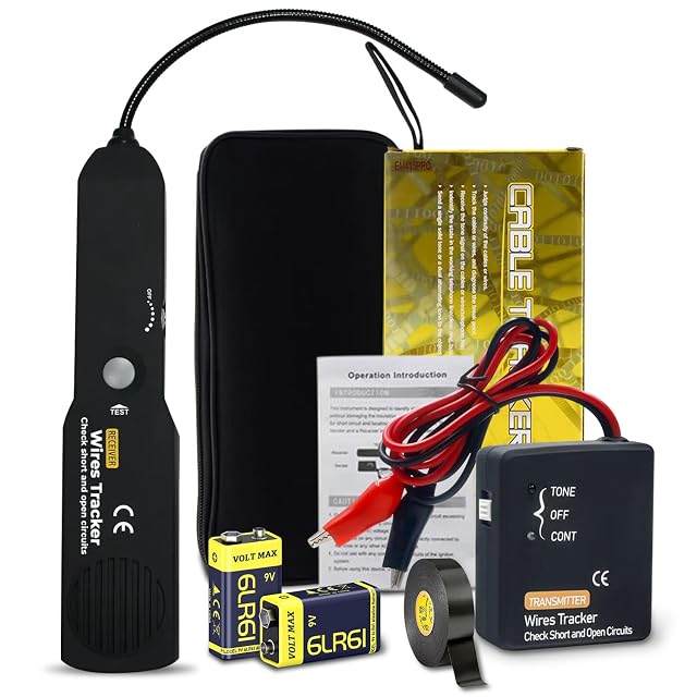 CrysGuard EM415PRO automotive wire tracer transmitter and probe