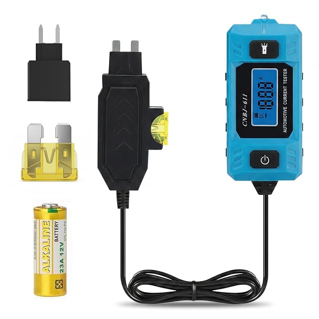 XENIVO automotive inline fuse current tester for parasitic draw