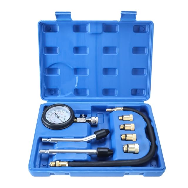 FreeTec compression tester kit with threaded adapters