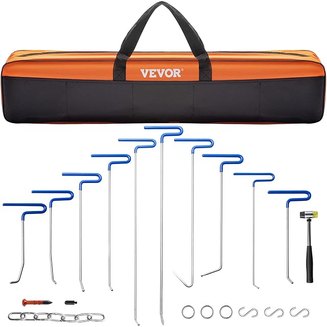 VEVOR 20-piece paintless dent removal rod set