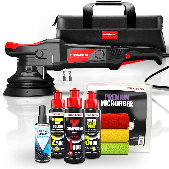 Menzerna MZ-XR dual action polisher with polish set