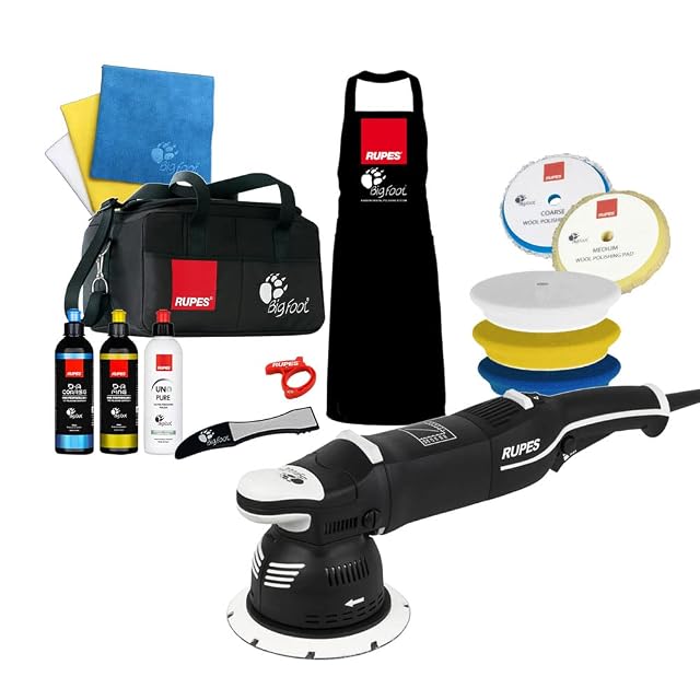 RUPES BigFoot Mille LK900E gear-driven polisher complete kit