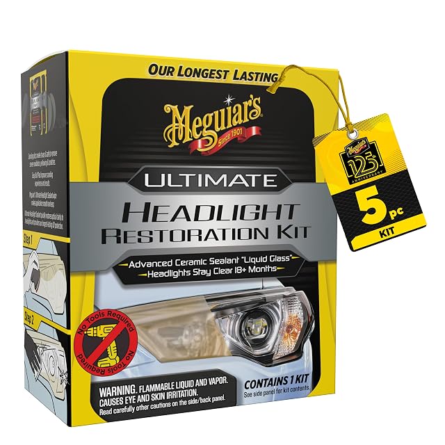 Meguiar’s Ultimate headlight restoration kit with sealant wipes