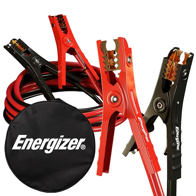 Energizer heavy duty 6 gauge jumper cables with carrying bag