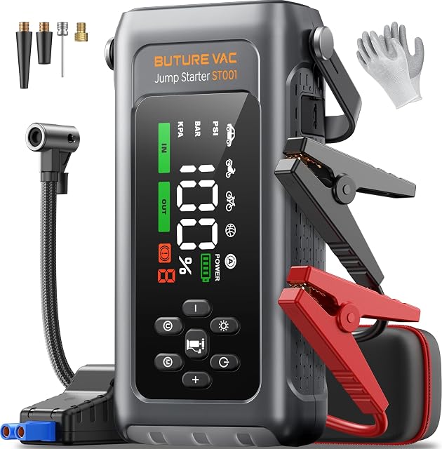 BuTure ST001 jump starter with built-in tire inflator