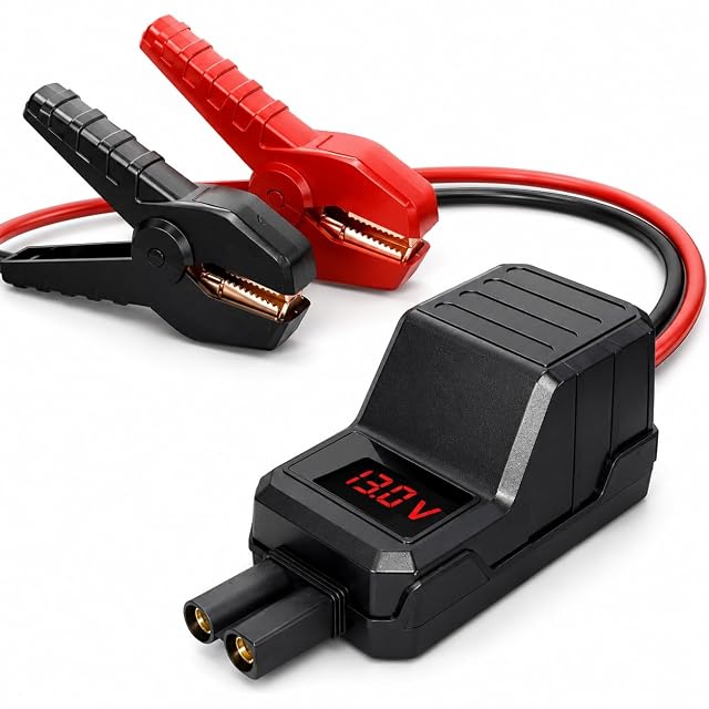 MEGAWISE smart jump starter clamps with LCD control module