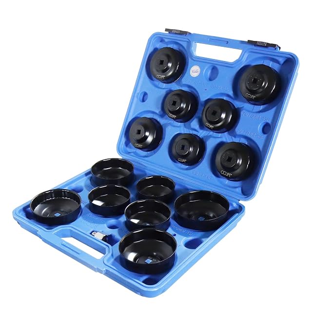CCLIFE 15-piece oil filter cup wrench set