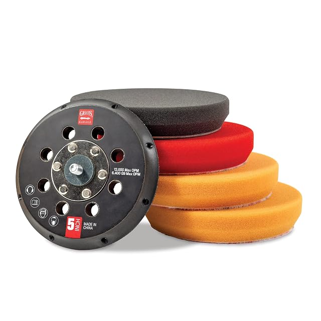 Griot’s Garage 5 inch orbital conversion kit with backing plate and pads