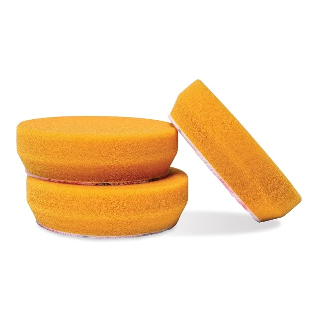 Griot’s Garage 3 inch orange foam correcting pads, set of three