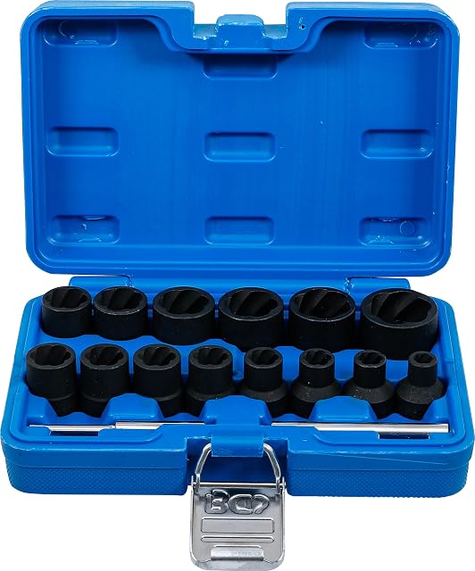 BGS 5269 16-piece spiral extractor socket set