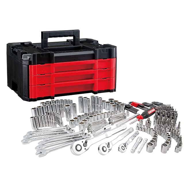 CRAFTSMAN CMMT45309,262-piece mechanic tool set in a three-drawer box