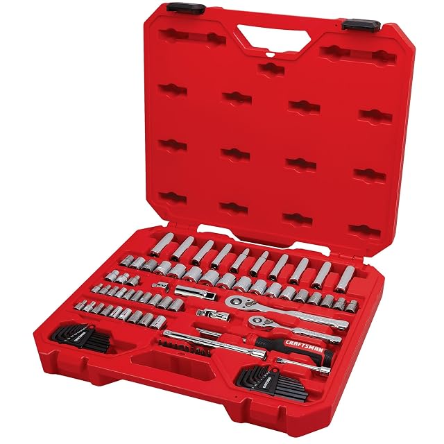 CRAFTSMAN CMMT12121 83-piece mechanics tool set in a blow-molded case