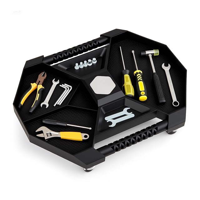 Goplus rolling magnetic tool tray with four swivel casters