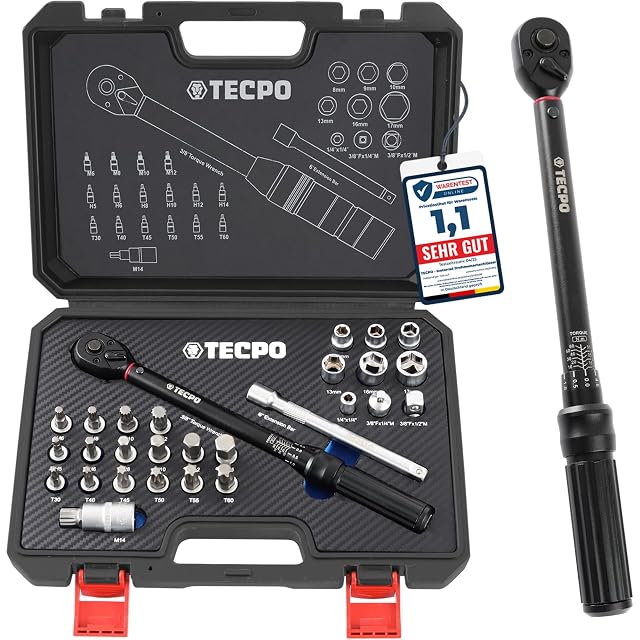 TECPO 3/8 inch torque wrench set with bits