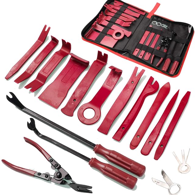 Poraxy 19-piece trim removal tool kit with storage bag