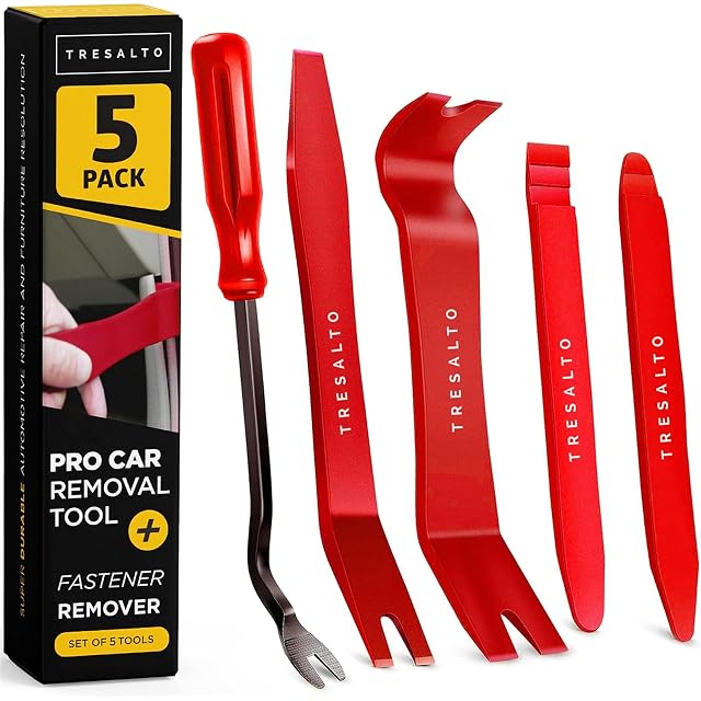 Tresalto 5-piece red no-scratch plastic pry kit