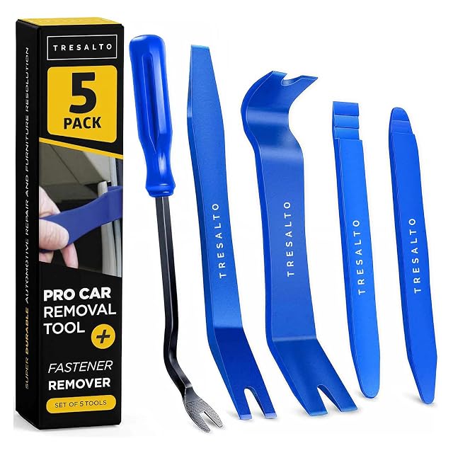 Tresalto 5-piece blue nylon auto trim removal tool kit