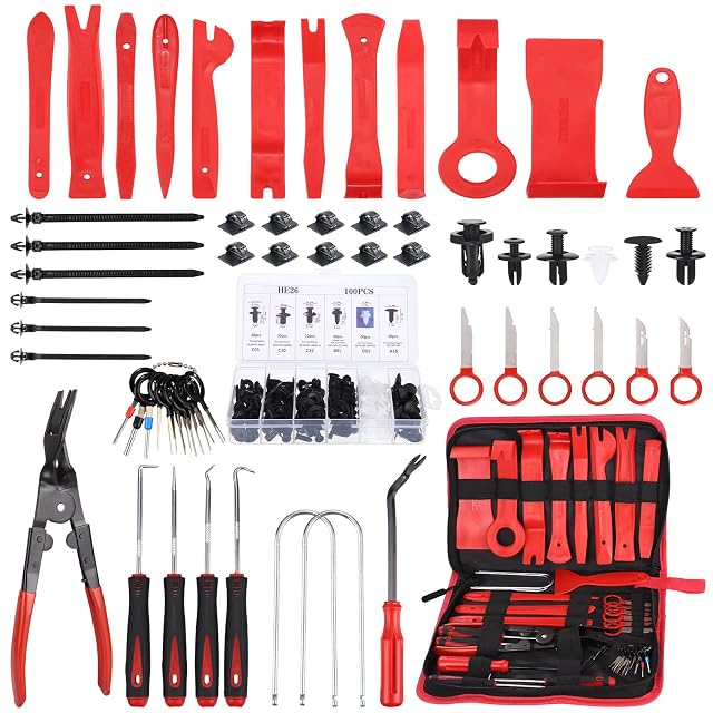 UNIDEAL 158-piece nylon trim removal set