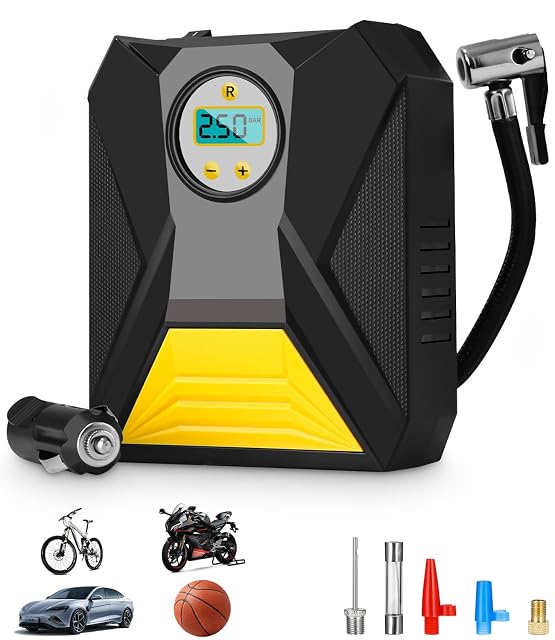 Toaren 12 V car tire inflator with LCD display