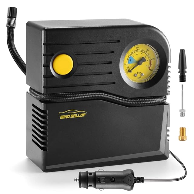 WindGallop 12 V mini tire inflator