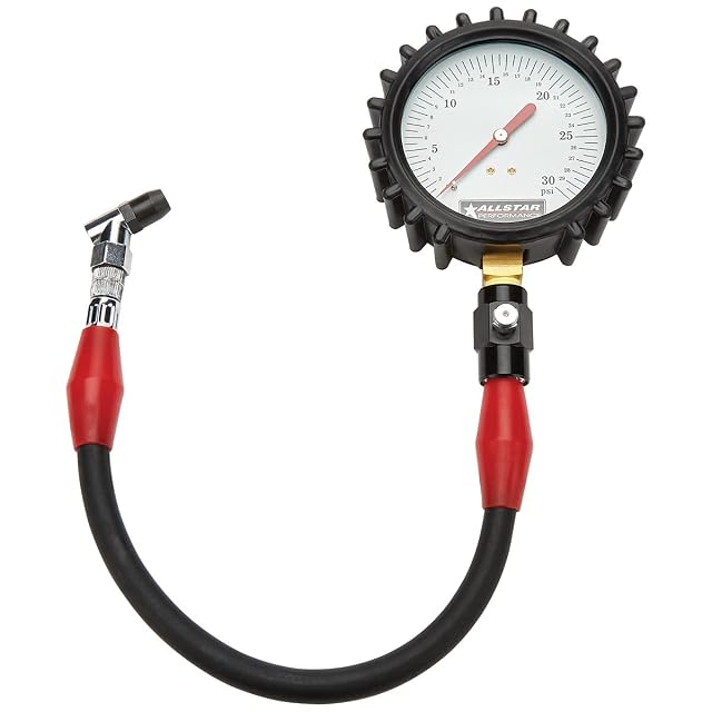 Allstar Performance 4 inch tire pressure gauge, 0-30 PSI