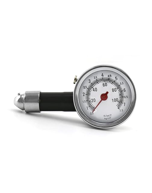 QWORK dial tire pressure gauge