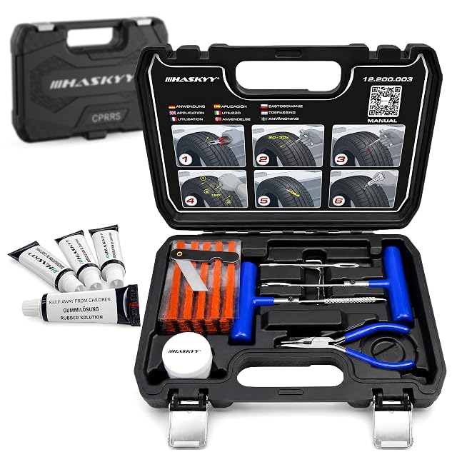 HASKYY 47-piece professional tire repair kit